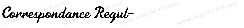 Correspondance Regul字体转换